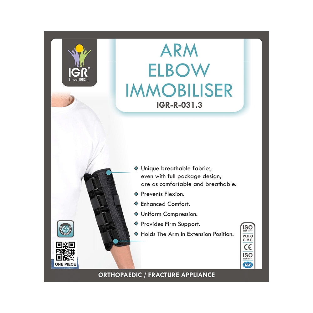 IGR Arm Elbow Immobiliser Grey Medium - Image 2