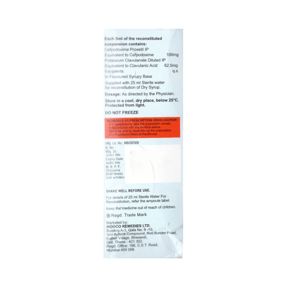 Oxipod-CV 100 Dry Syrup - Image 2