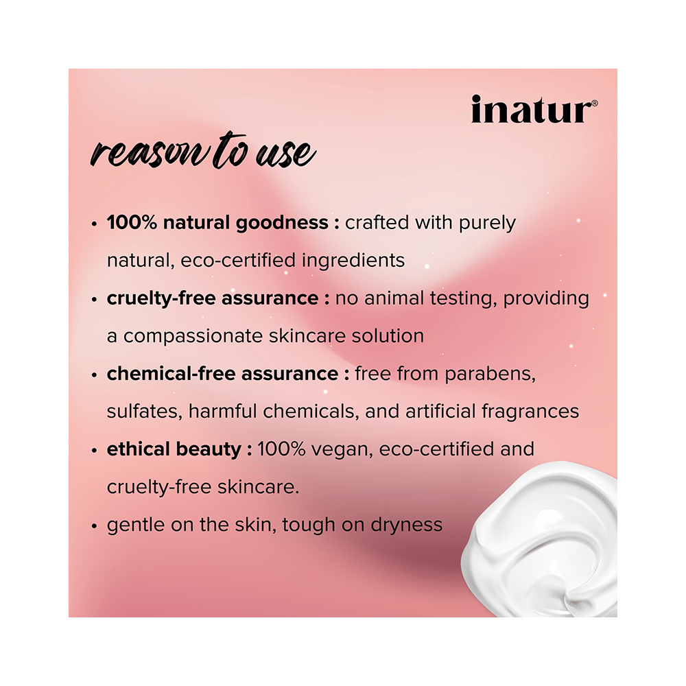 Inatur Body  Lotion Rose & Geranium Cleansing Intense - Image 4