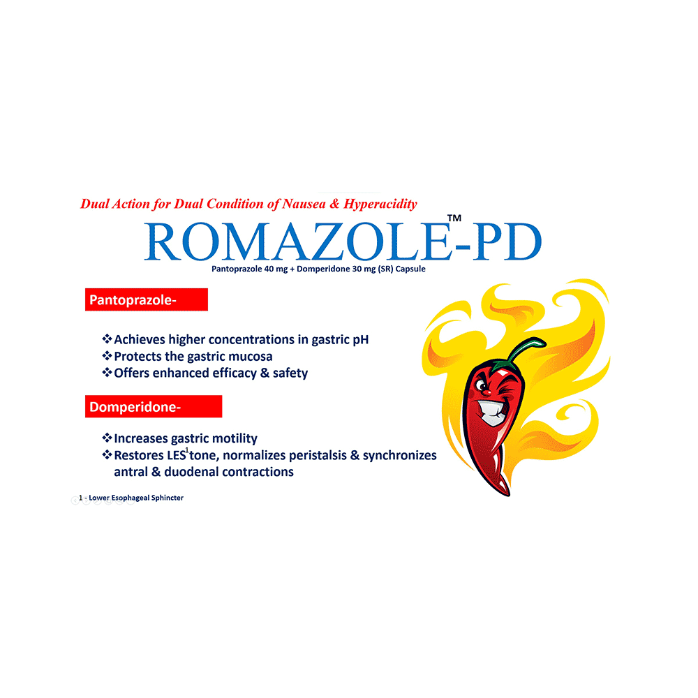 Romazole PD 30mg/40mg Capsule SR - Image 6