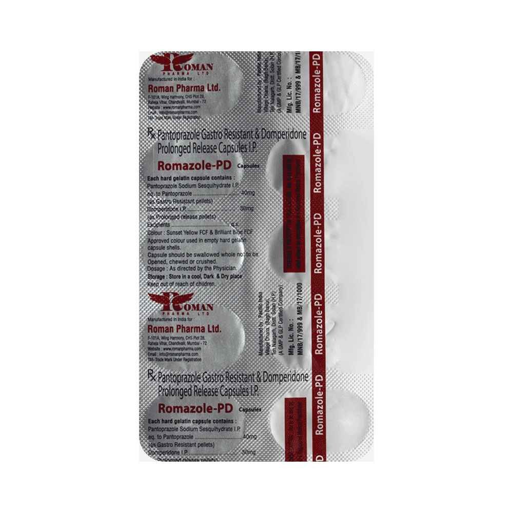 Romazole PD 30mg/40mg Capsule SR - Image 4