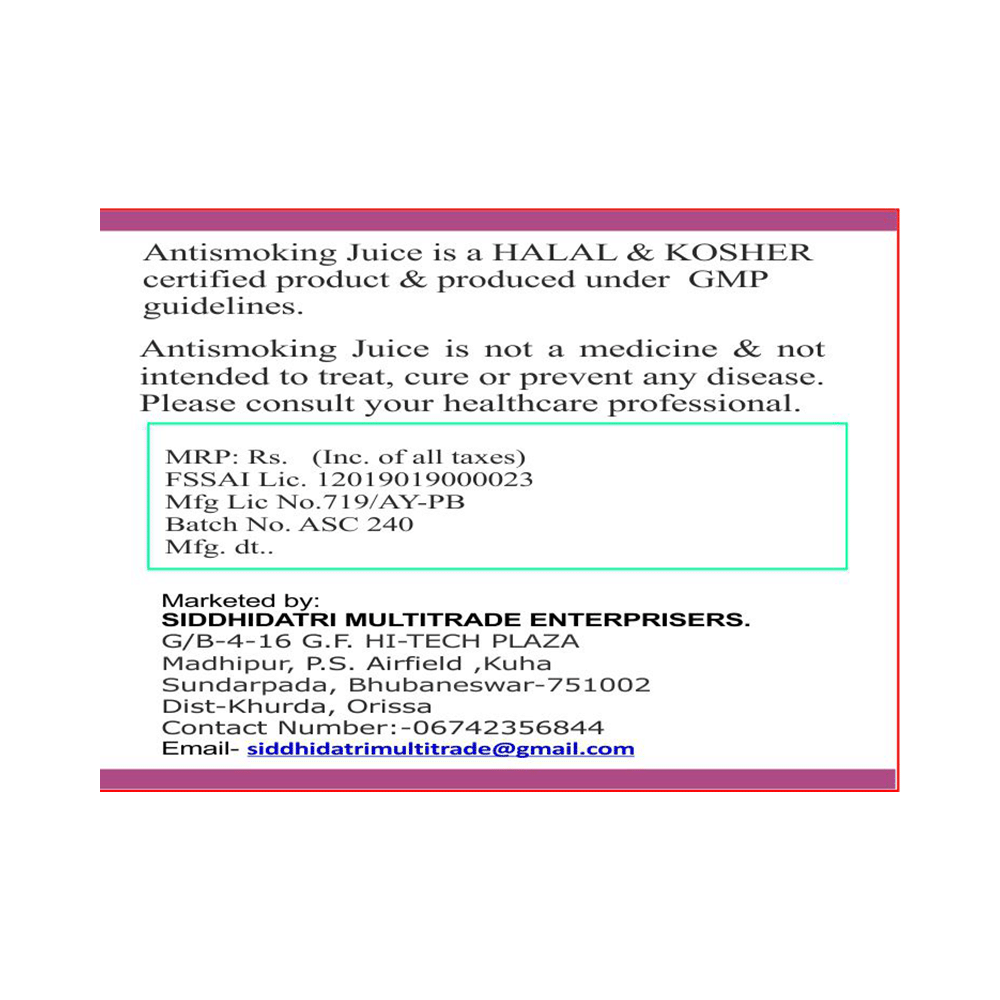 Hawaiian Herbals Antismoking Juice - Image 3