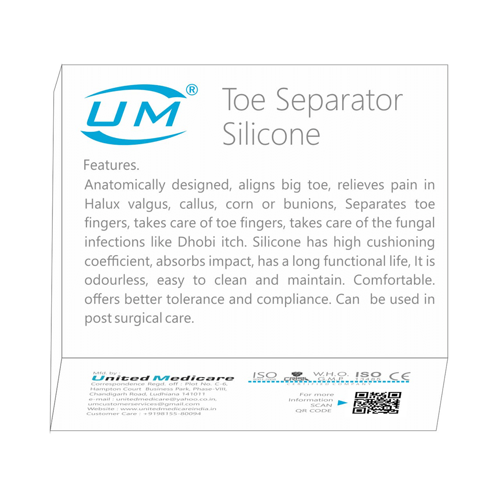 United Medicare Toe Seperator Silicone Universal - Image 2