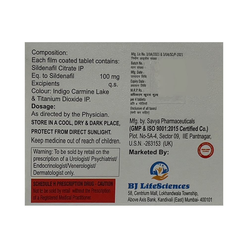 Bjegra 100 Tablet - Image 2