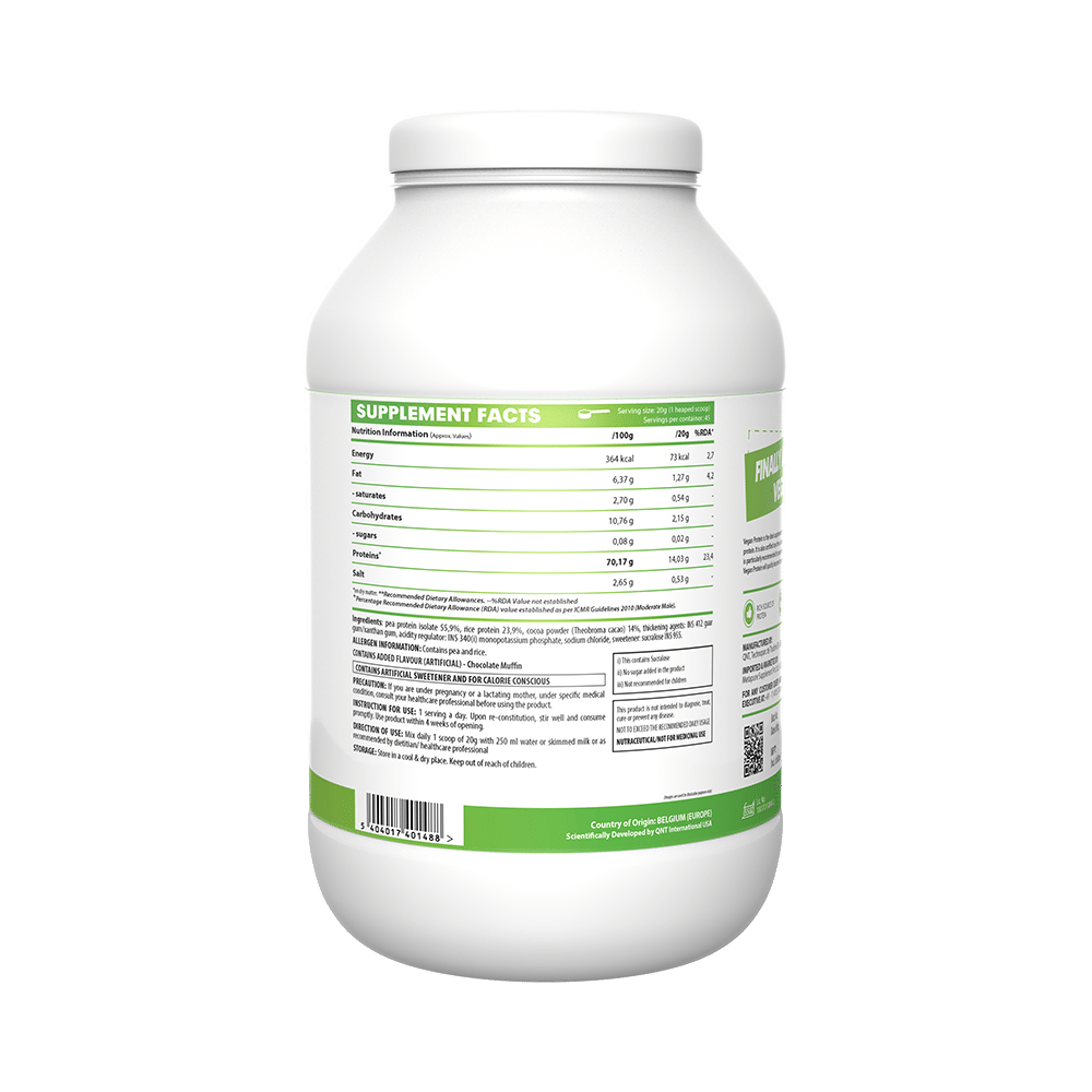 QNT Vegan Protein Powder Chocolate Muffin - Image 2