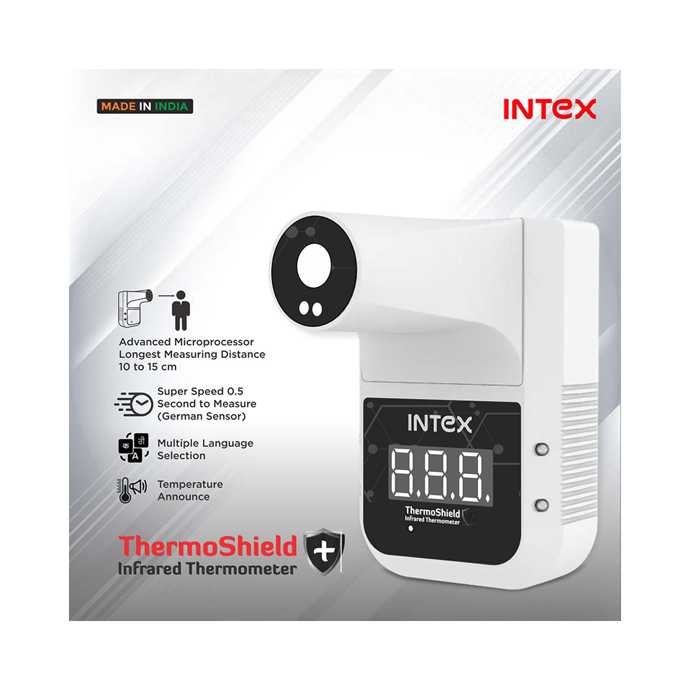 Intex Thermo Shield Wall Mount Automatic Digital Thermal Scanner & Infra Red Thermometer - Image 2