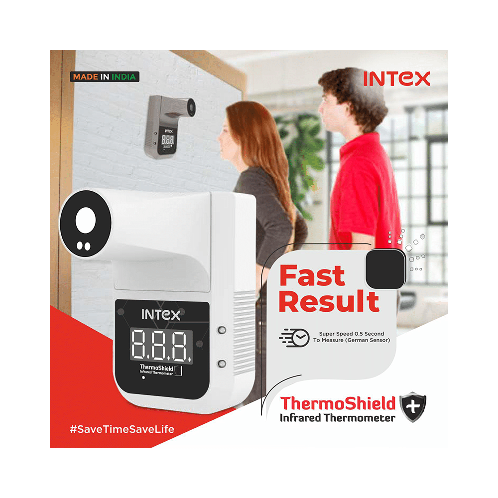 Intex Thermo Shield Wall Mount Automatic Digital Thermal Scanner & Infra Red Thermometer - Image 5