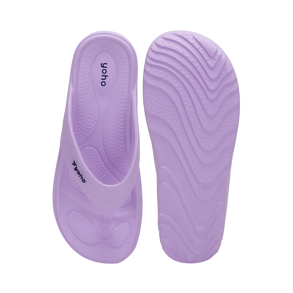 Yoho Lifestyle Acupressure Flip Flops for Women Pastel Lavender 9 - Image 6