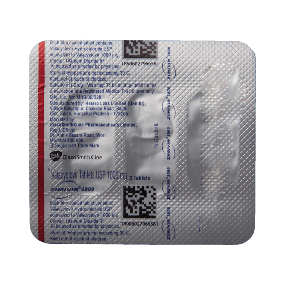 Zimivir 1000 Tablet - Image 5