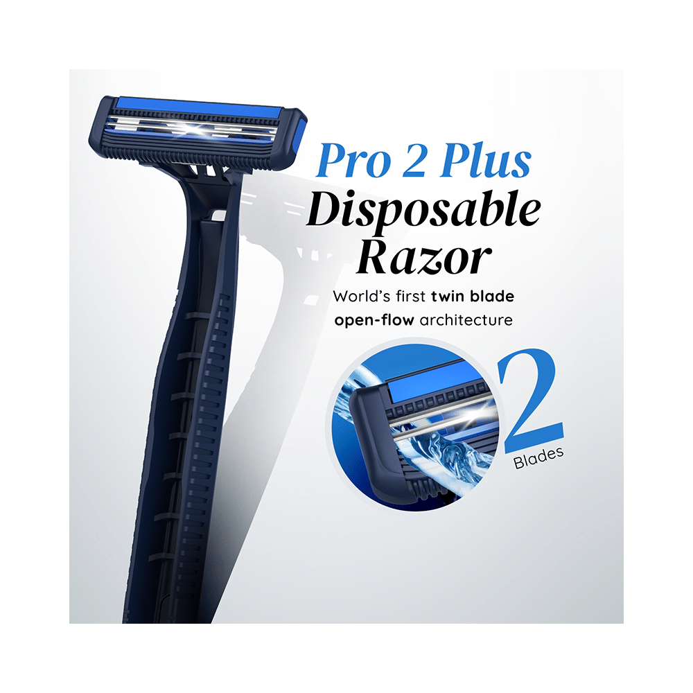 LetsShave Pro 2 Plus Disposable Shaving Razor - Image 2
