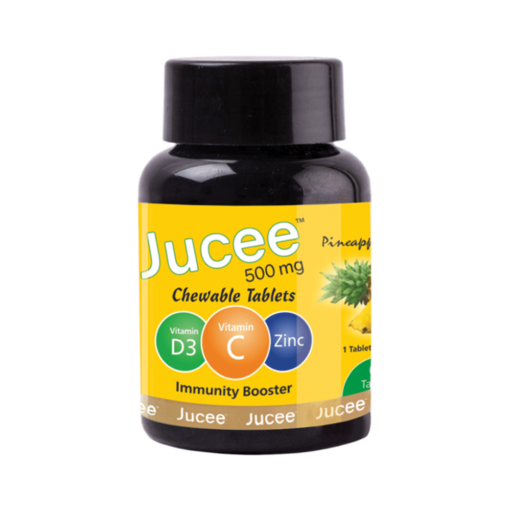 Jucee 500mg Chewable Tablet (60 Each) Delicious Pineapple