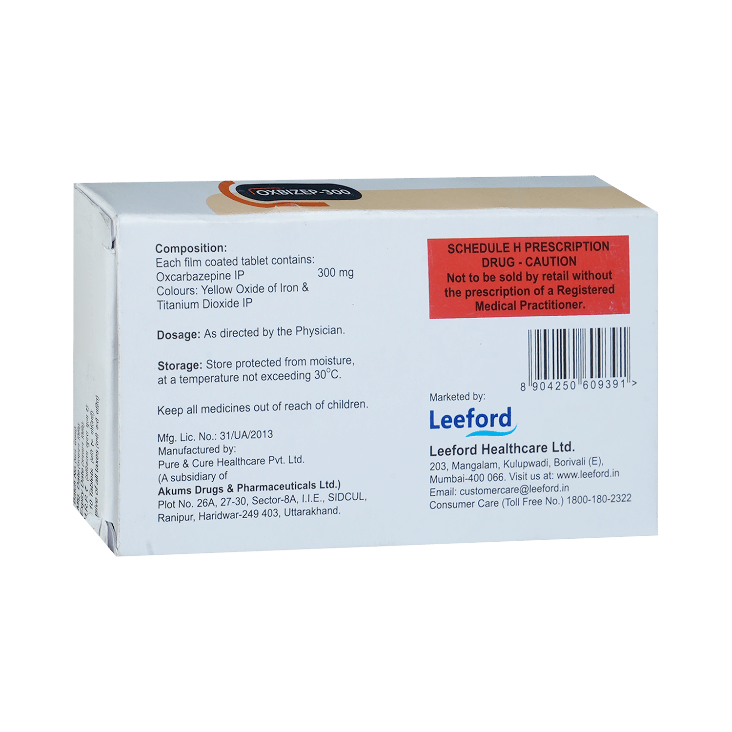 Oxbizep 300mg Tablet - Image 3