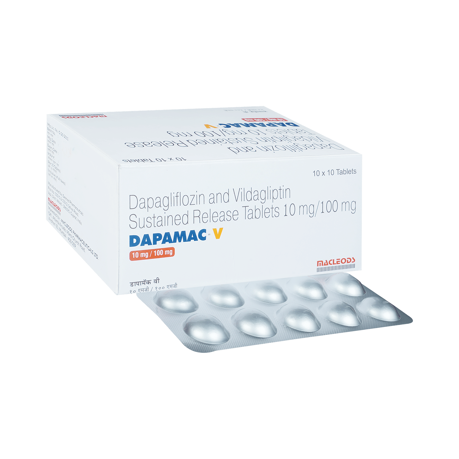 Dapamac V 10mg/100mg Tablet SR - Image 1