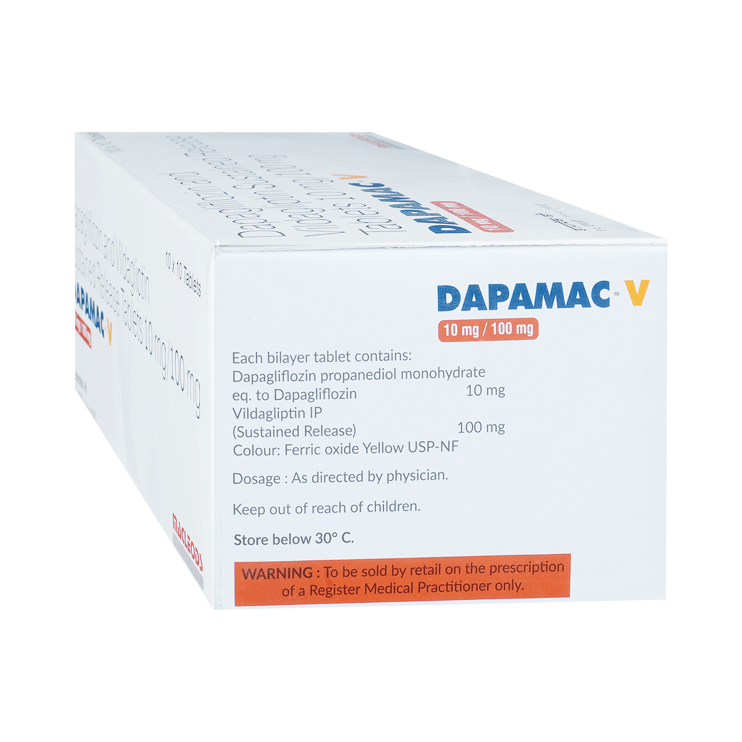 Dapamac V 10mg/100mg Tablet SR - Image 3