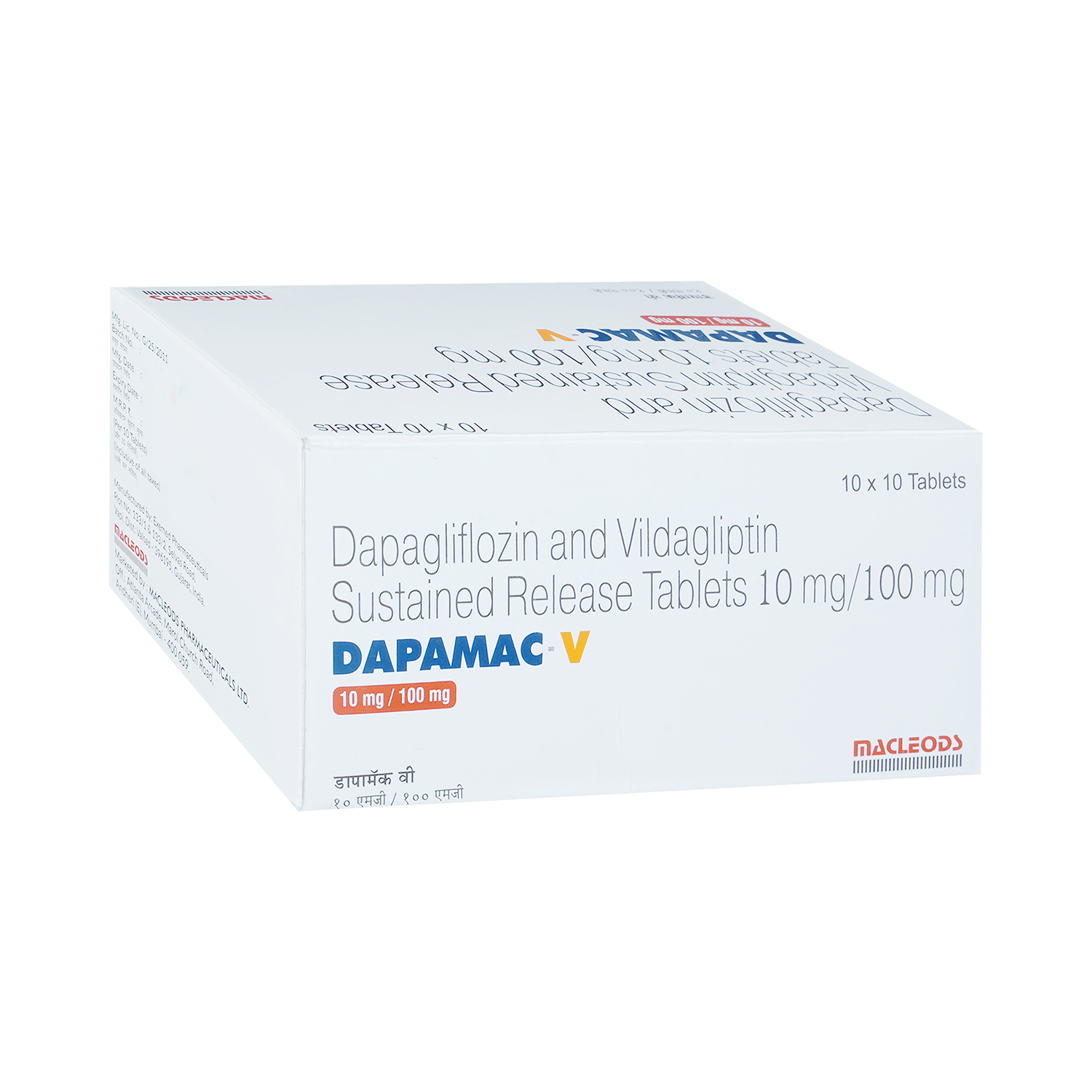 Dapamac V 10mg/100mg Tablet SR - Image 2