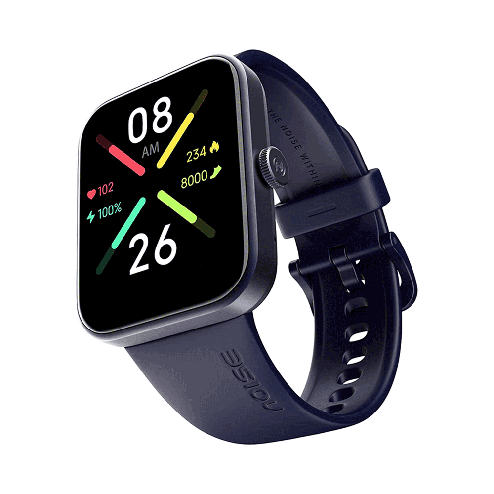 Noise Color Fit Pulse Go Buzz Smartwatch Midnight Blue - Image 1