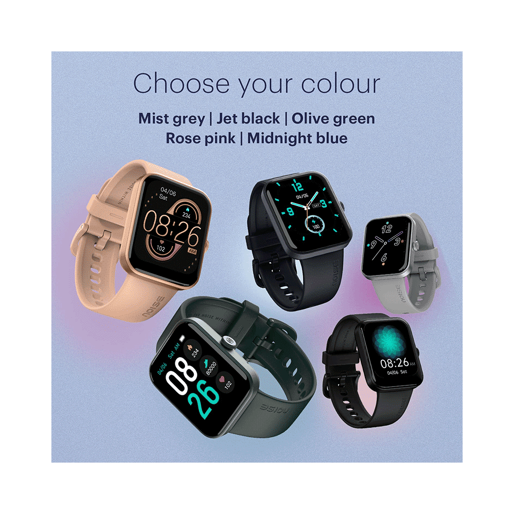 Noise Color Fit Pulse Go Buzz Smartwatch Midnight Blue - Image 10