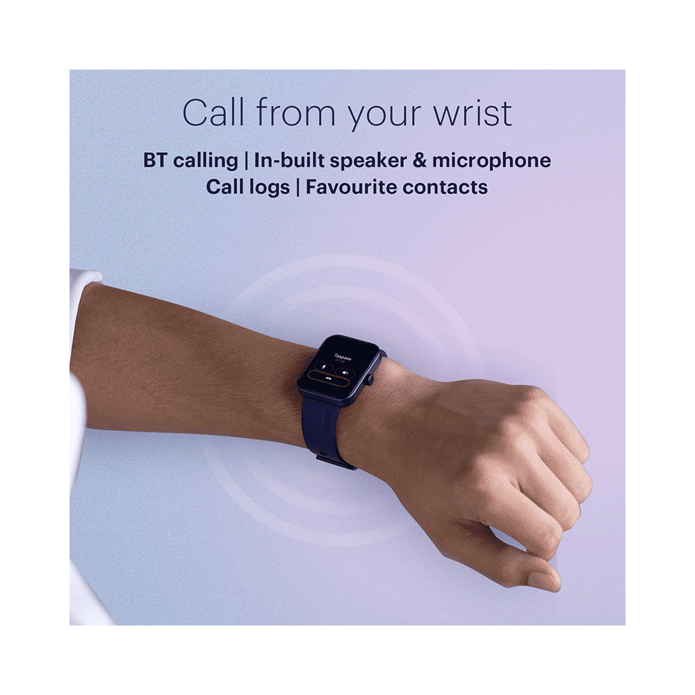 Noise Color Fit Pulse Go Buzz Smartwatch Midnight Blue - Image 4