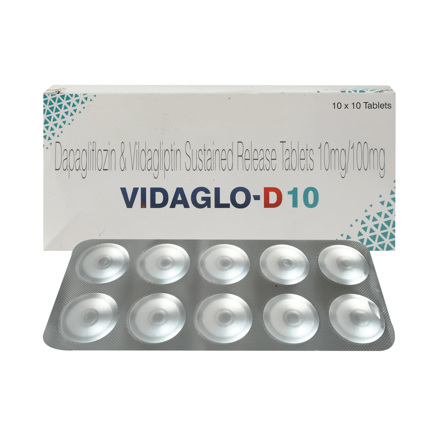 Vidaglo D 10mg/100mg Tablet