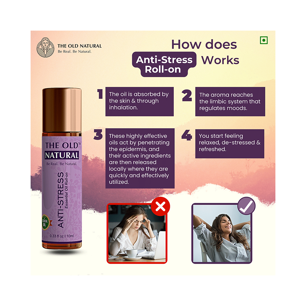 The Old Natural Anti-Stress Essential Oil Roll-On - Image 4