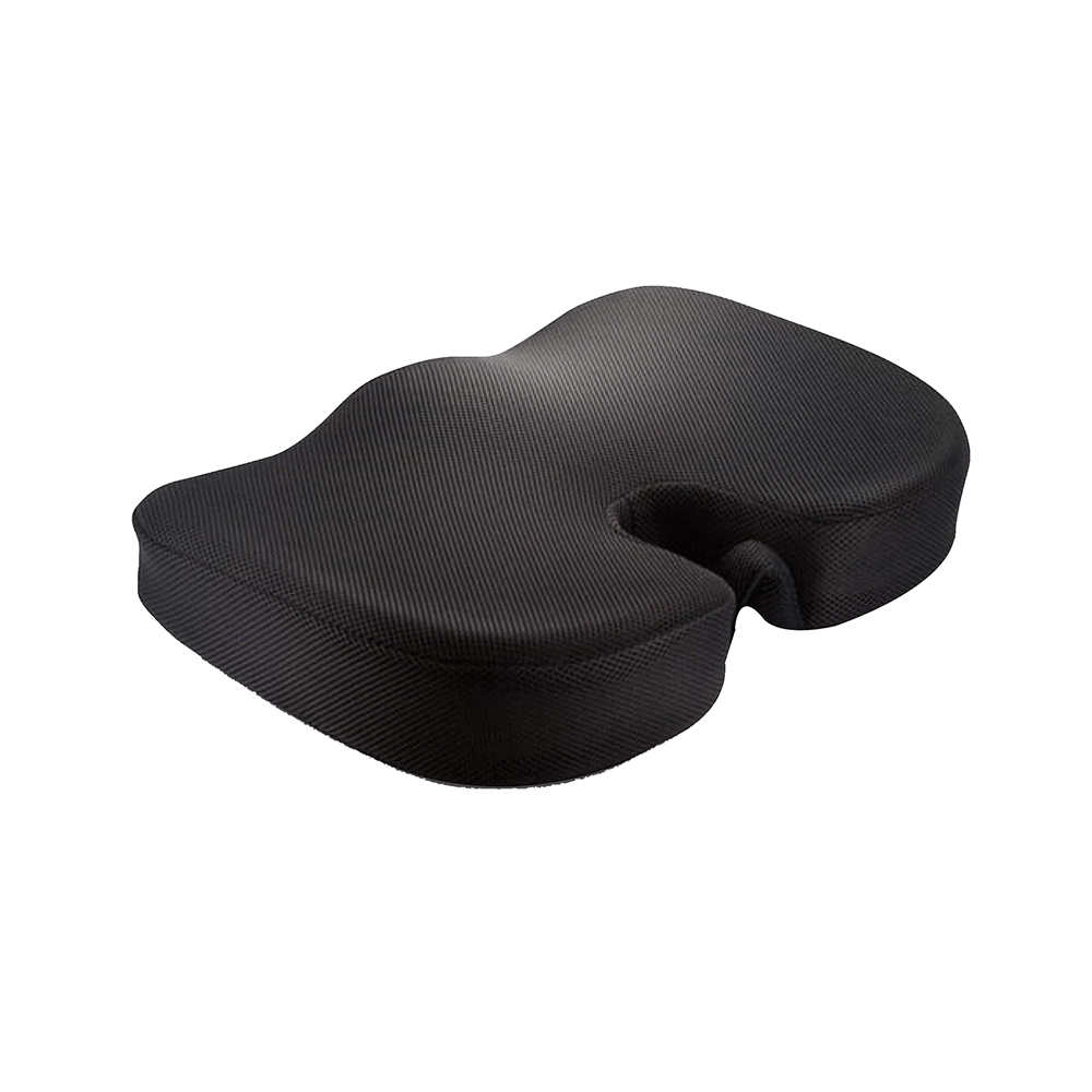 The White Willow Coccyx Orthopedic Seat Cushion Black Hard Foam - Image 1