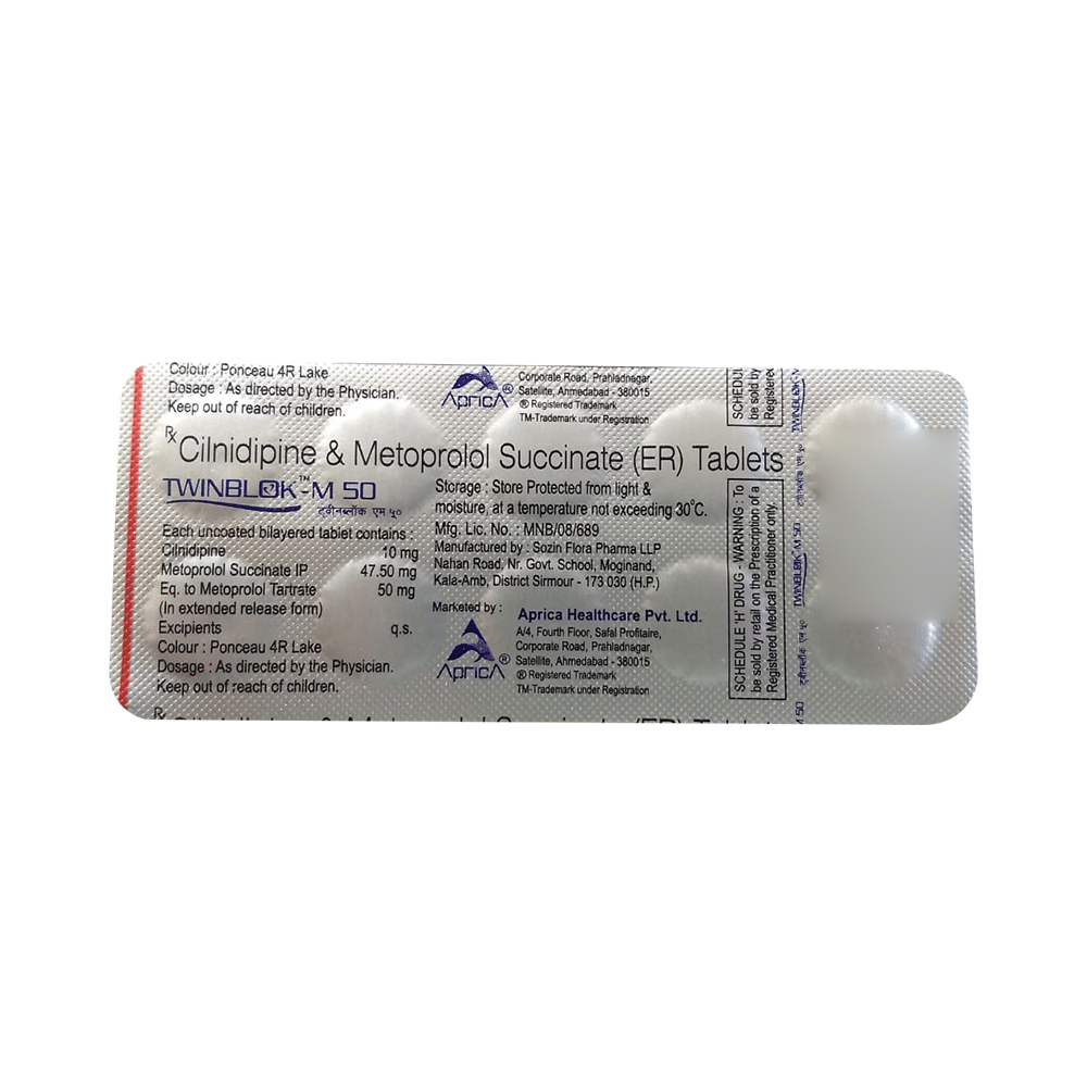 Twinblok M 50 Tablet ER - Image 1