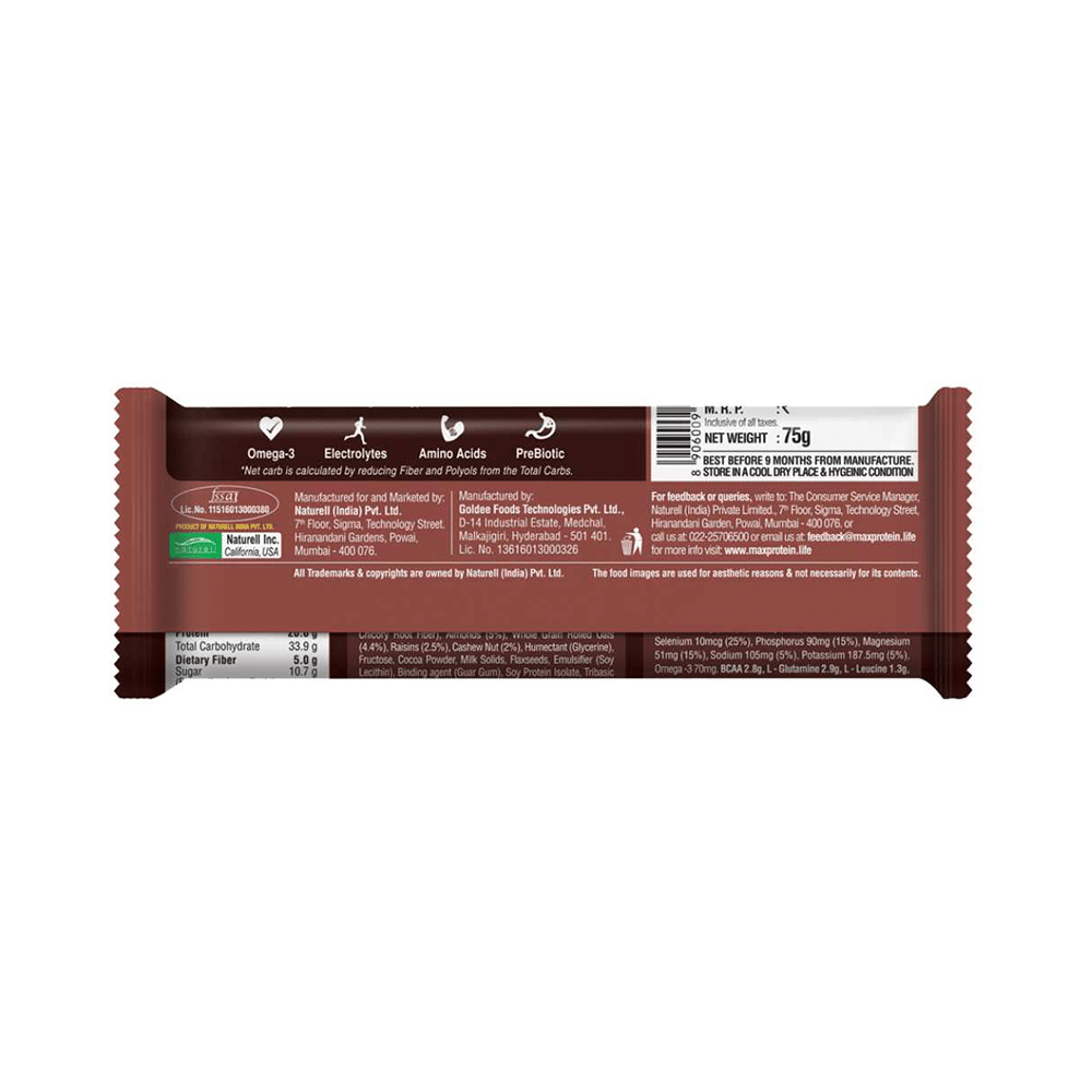 RiteBite Max Protein Active 20g Protein Bar Choco Fudge - Image 2