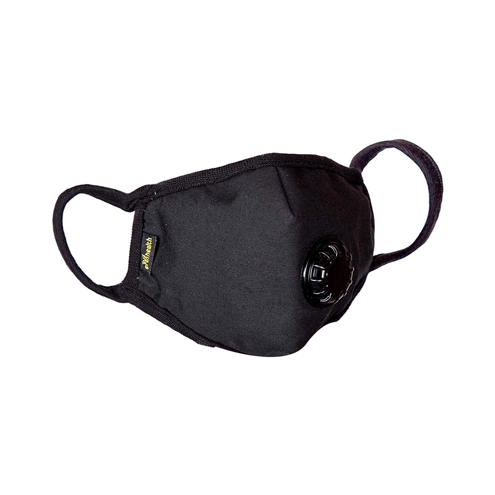 Grin Health N99 Anti-Pollution Face Mask, Particulate Respirator with Easy Exhalation Valve XL Black