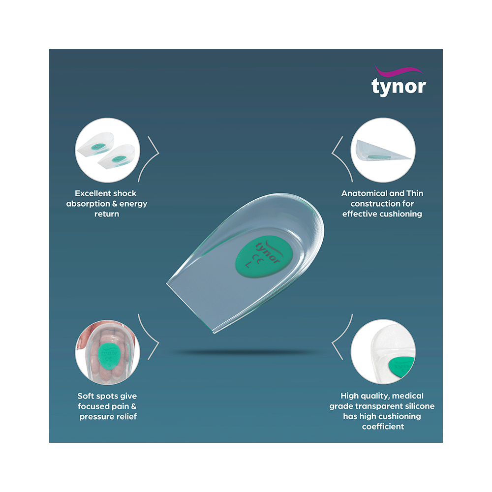 Tynor K 09 Heel Cup Silicone Pair Large - Image 3