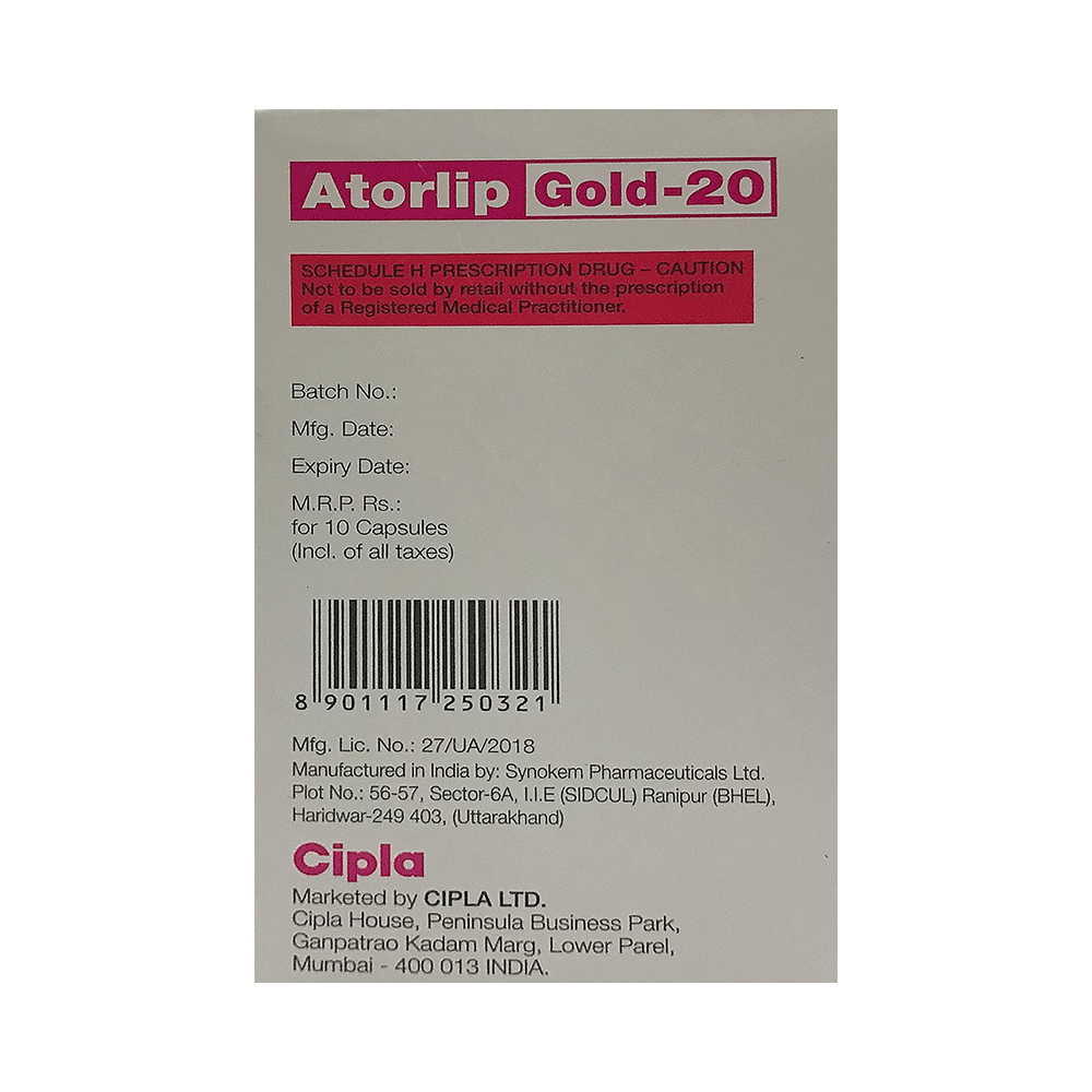 Atorlip Gold 20 Capsule - Image 4