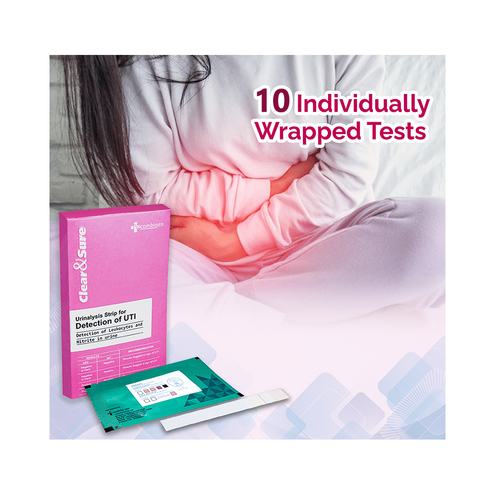 Clear & Sure Urinalysis Strip for Detection for UTI Antibody Test Kit - Image 5
