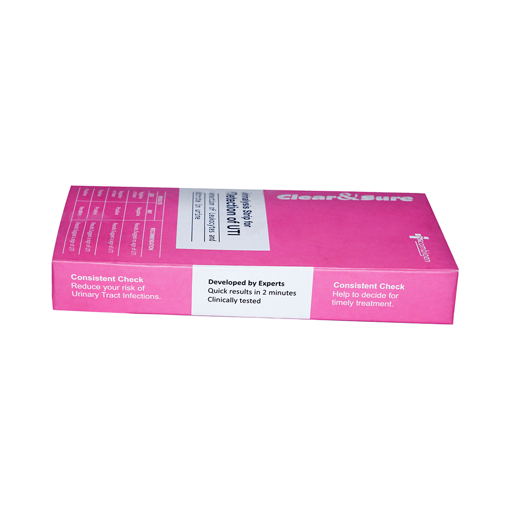 Clear & Sure Urinalysis Strip for Detection for UTI Antibody Test Kit - Image 3