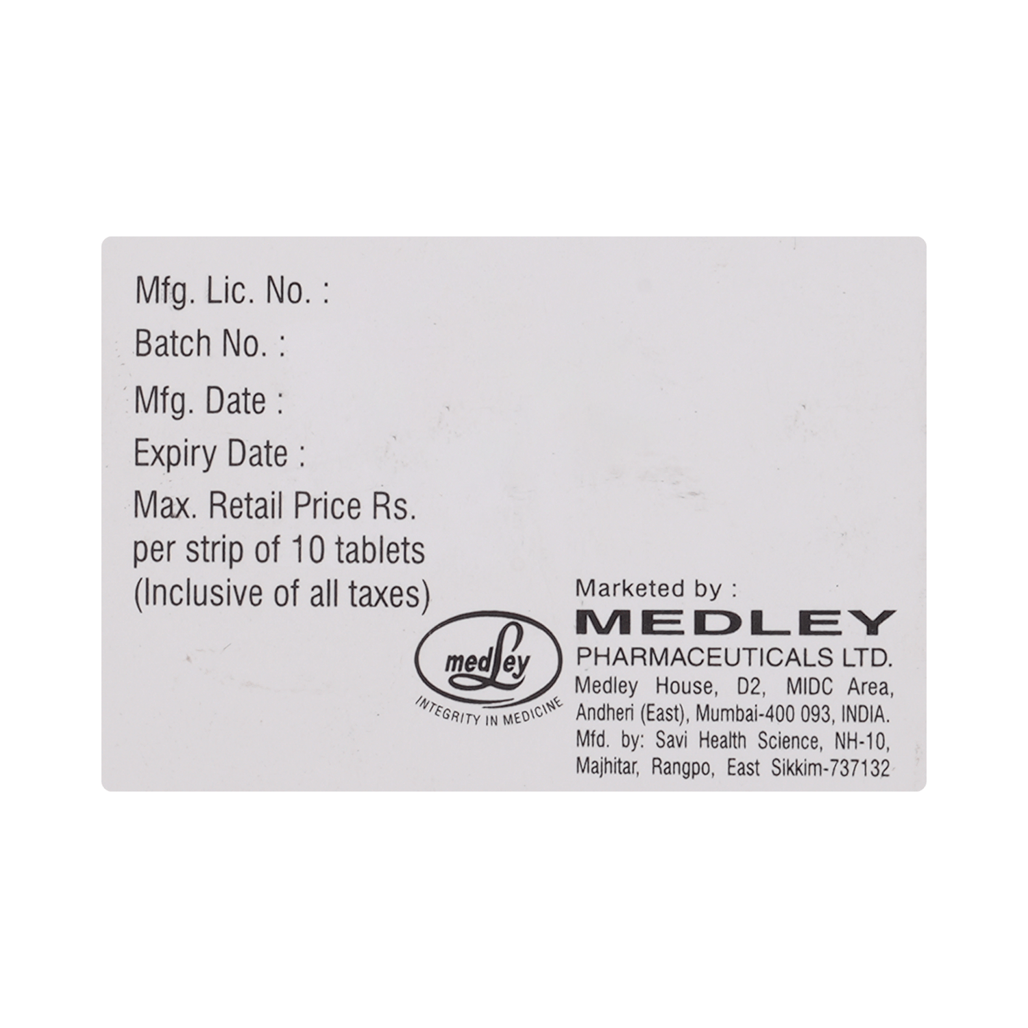 SA Rapid 0.5mg Tablet - Image 3