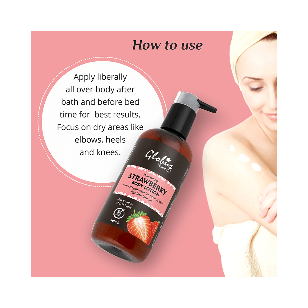 Globus Naturals Strawberry Body Lotion - Image 4