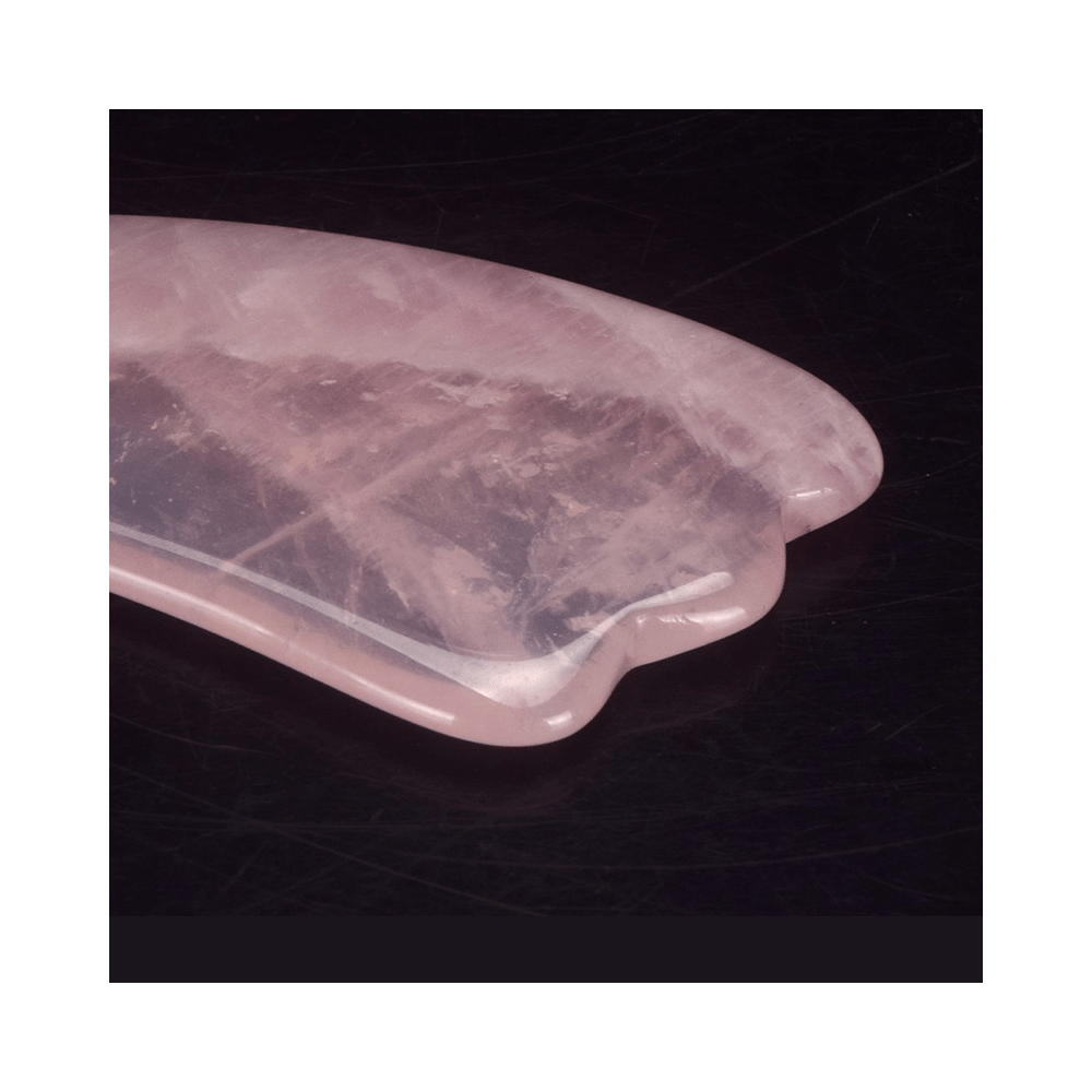 Get Me Craft Wing Shaped Rose Quartz Gua Sha Facial Tool - Image 4