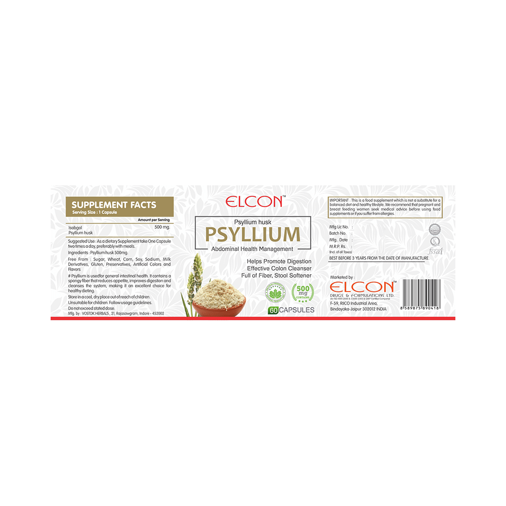 Elcon Psyllium Capsule - Image 2