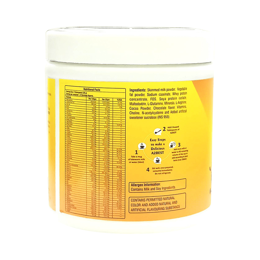 A2Best Protein Powder Chocolate Sugar Free - Image 2