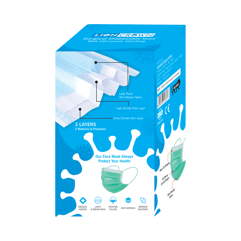 Lioncrown 3Ply Surgical Disposable Mask - Image 7