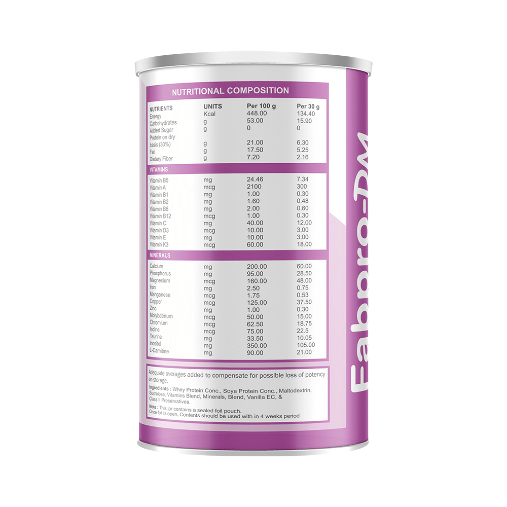 Fabpro-DM Powder Sugar Free Vanilla - Image 3