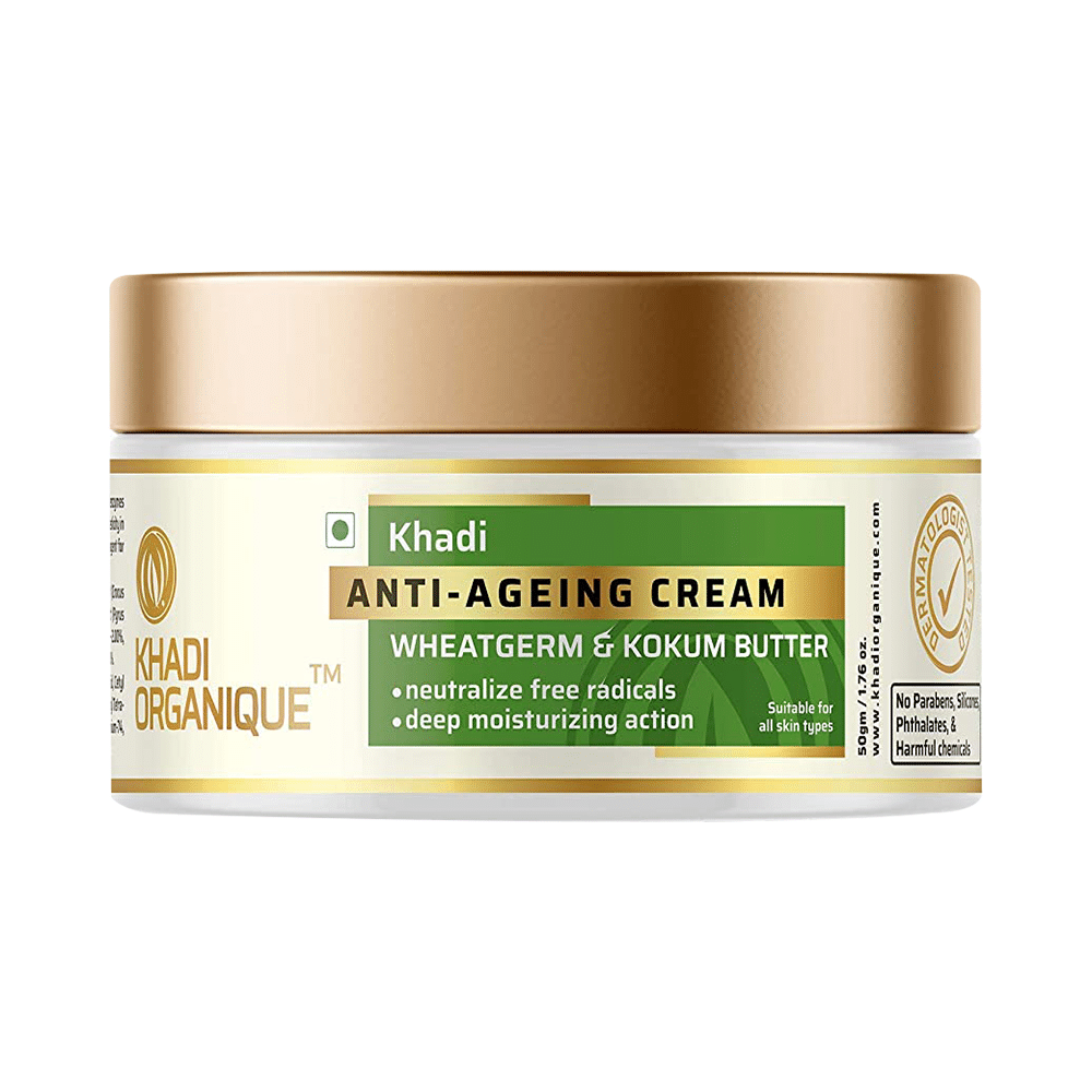 Khadi Organique Anti-Ageing Cream Wheatgerm & Kokum Butter - Image 1