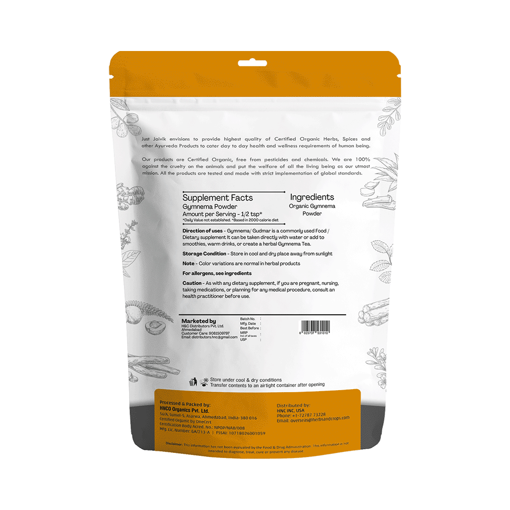 Just Jaivik Organic Gymnema Powder - Image 2