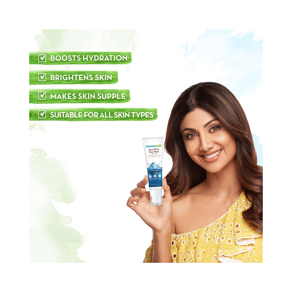Mamaearth Aqua Glow Face Wash for Healthy Skin | Paraben & SLS-Free | Face Care Product for All Skin Types - Image 3
