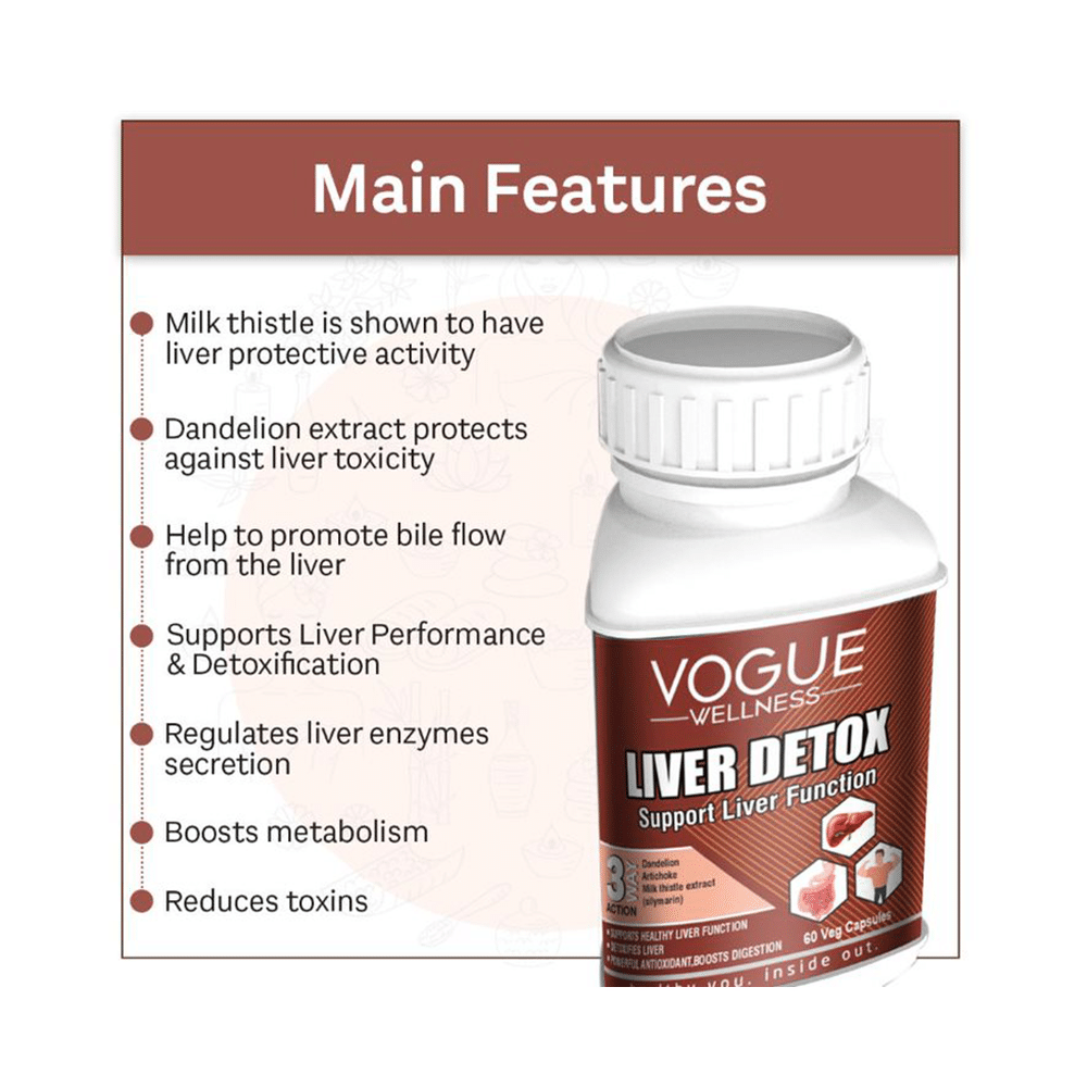 Vogue Wellness Liver Detox Veg. Capsule (60 Each) - Image 5