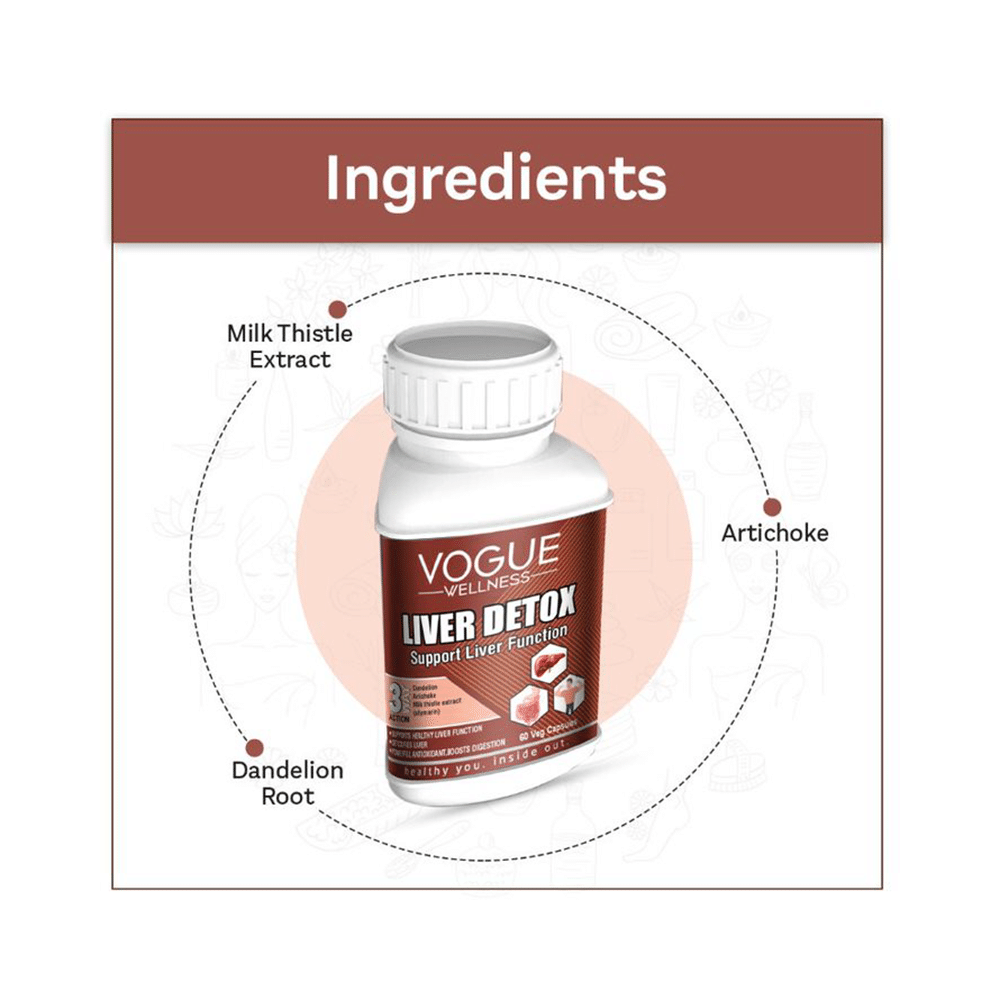 Vogue Wellness Liver Detox Veg. Capsule (60 Each) - Image 3
