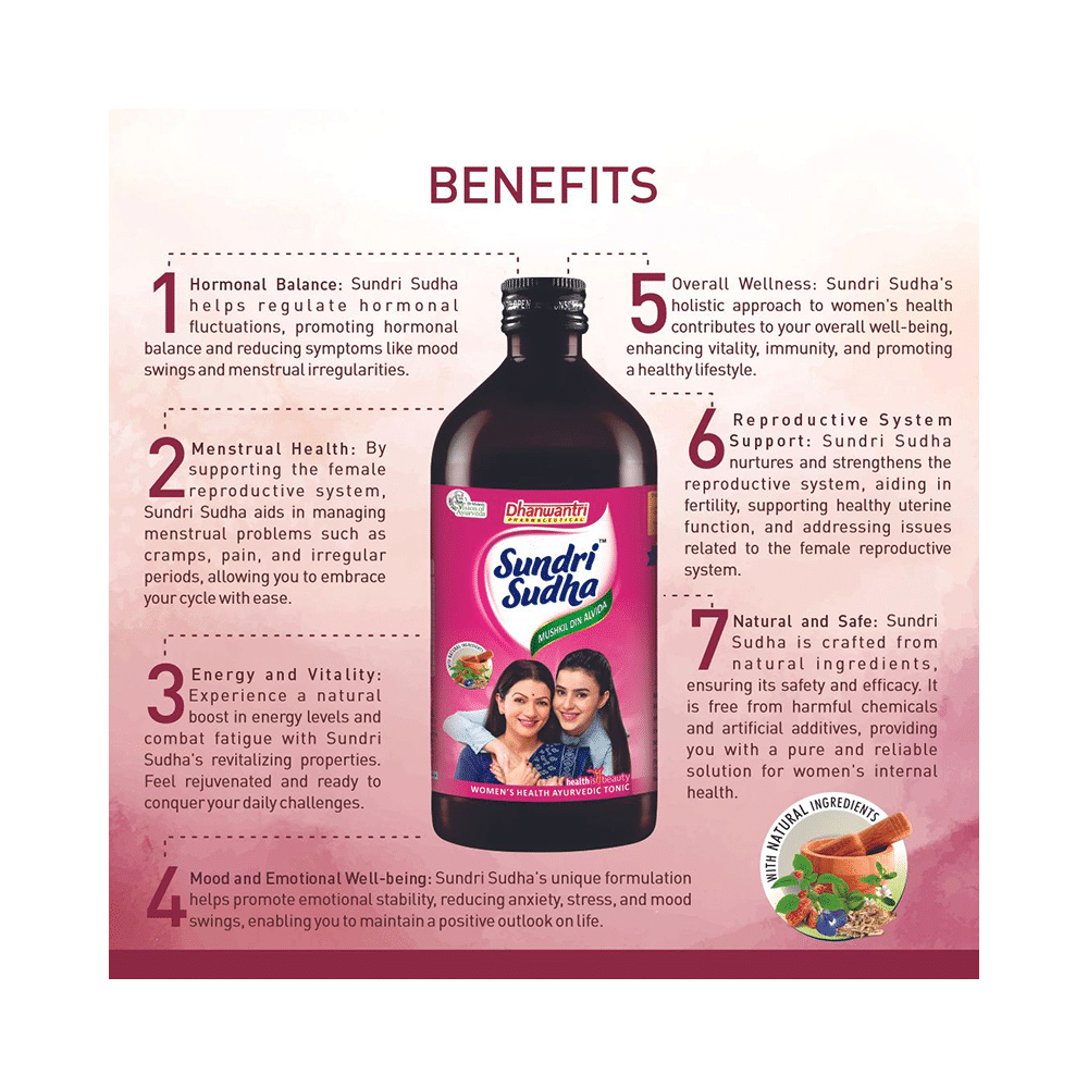 Dhanwantri Pharmaceutical Sundri Sudha Syrup - Image 4