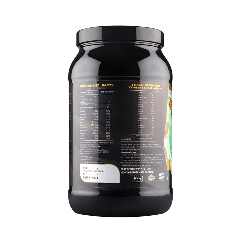 Nutrition Planet Gold Whey Powder Kesar Kaju Pista - Image 2