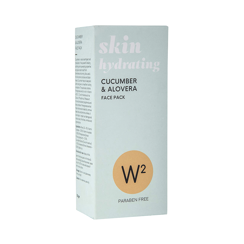 W2 Skin Hydrating Cucumber & Alovera Face Pack