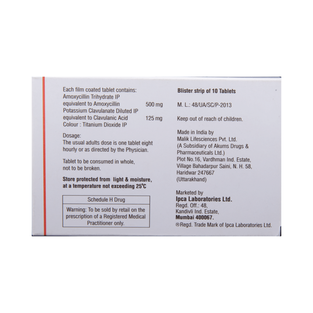 Rapiclav 625 Tablet - Image 3