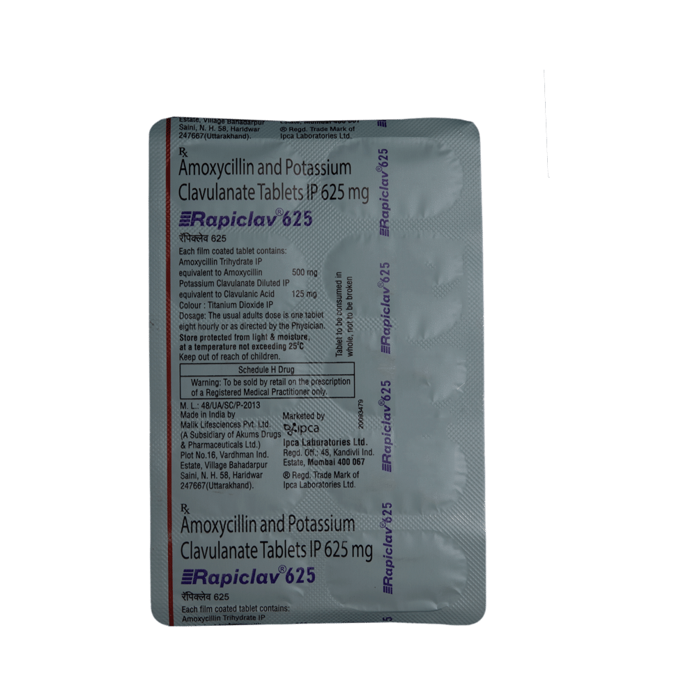 Rapiclav 625 Tablet - Image 5