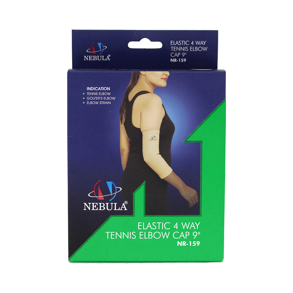 Nebula NR 159 Elastic 4 Way Tennis Elbow Cap 9 inch Extra Large Cream - Image 2